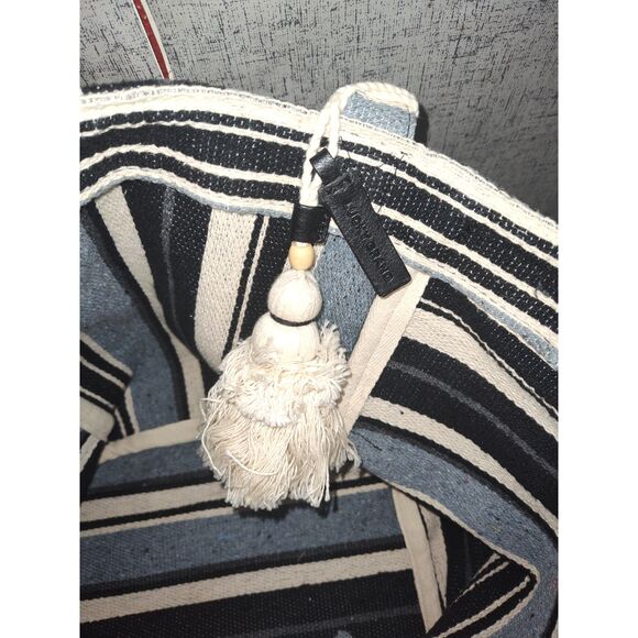 Lucky Brand Striped Canvas Tote Bag - Picture 7 of 9